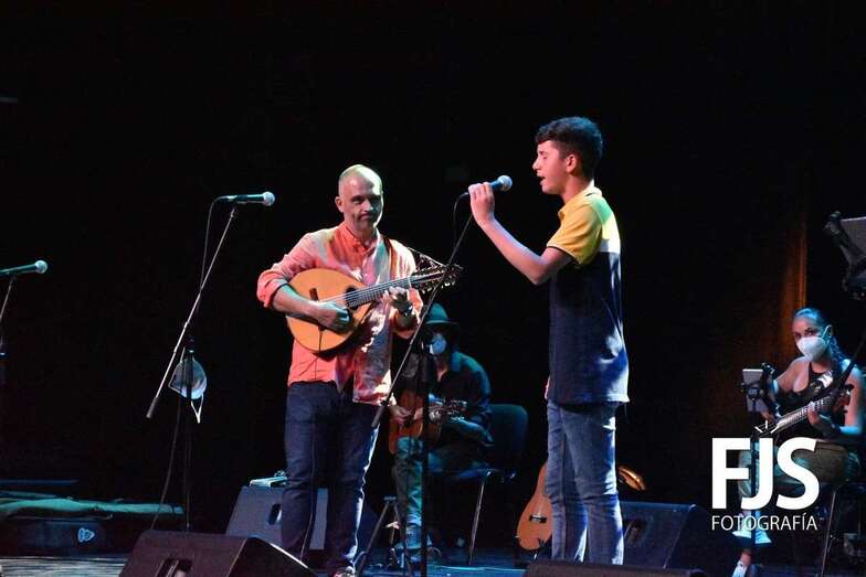 Momento del concierto de esta noche en el Teatro de Telde/Francisco Javier Santana.